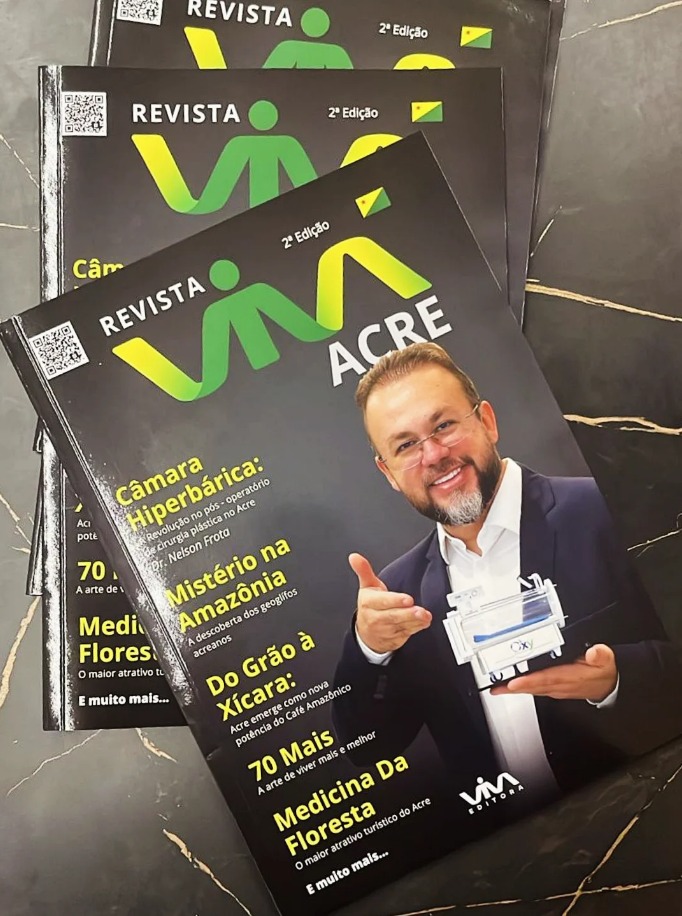 Dr. Nelson Frota em destaque na capa da Revista Viva Acre